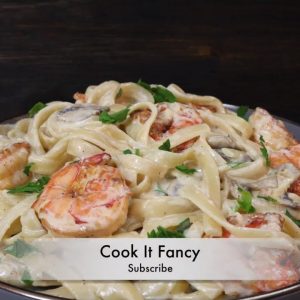 How to Cook The Best  Fettuccine Shrimp pasta