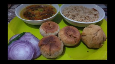 Rajasthan special dish ....Dal bati churma....by vandana #*dalbatichurma#