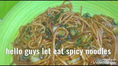 spicy noodles let eat guys
