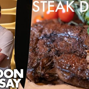 Gordon Ramsay Shows a NFL Star How To Make The Perfect Ribeye
