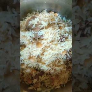 Arabian food white rice with beef#shortvideon