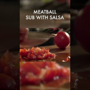 Meatball Sub With Mozzarella & Salsa #shorts